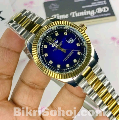 Gold Quartz Watch For Men